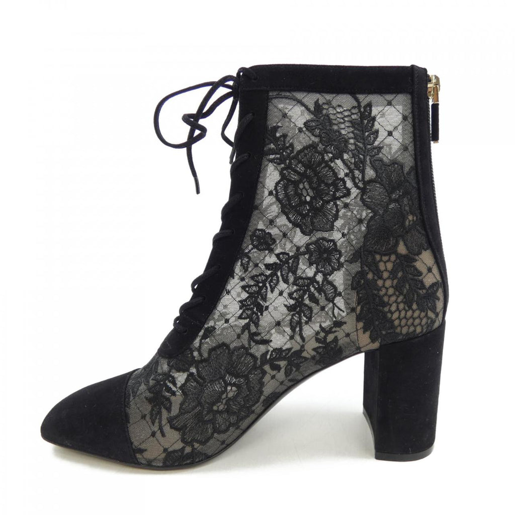 Christian Dior Embroidery Mesh & Suede Goatskin Boots