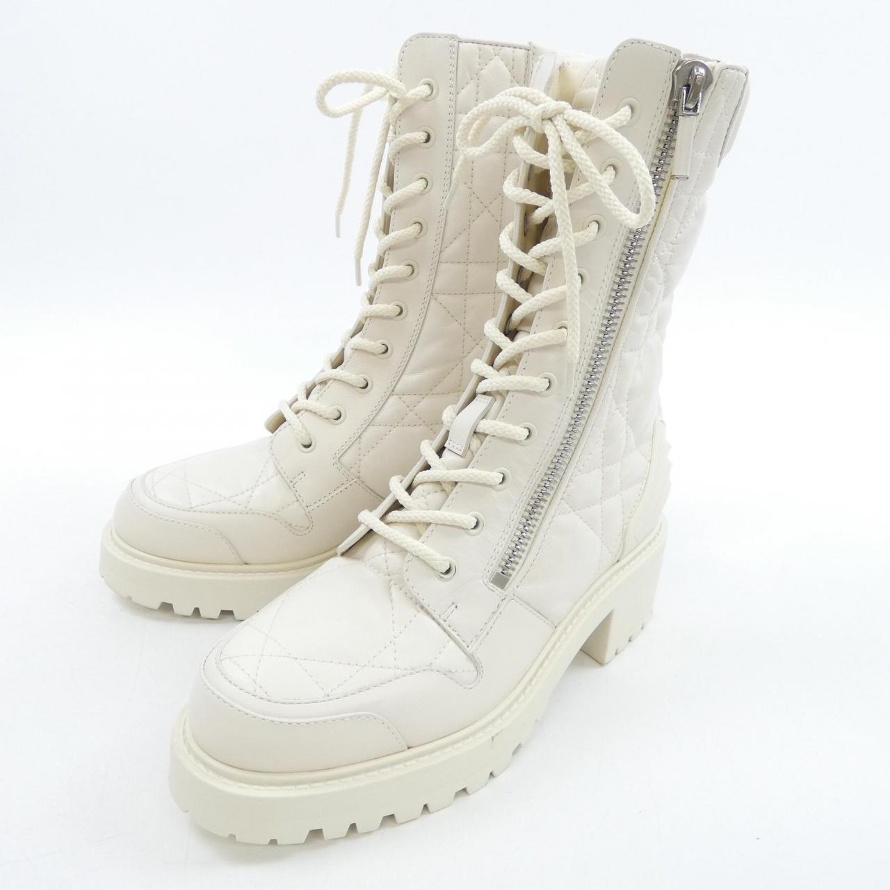 Christian Dior Cannage Quilted Calfskin Boots