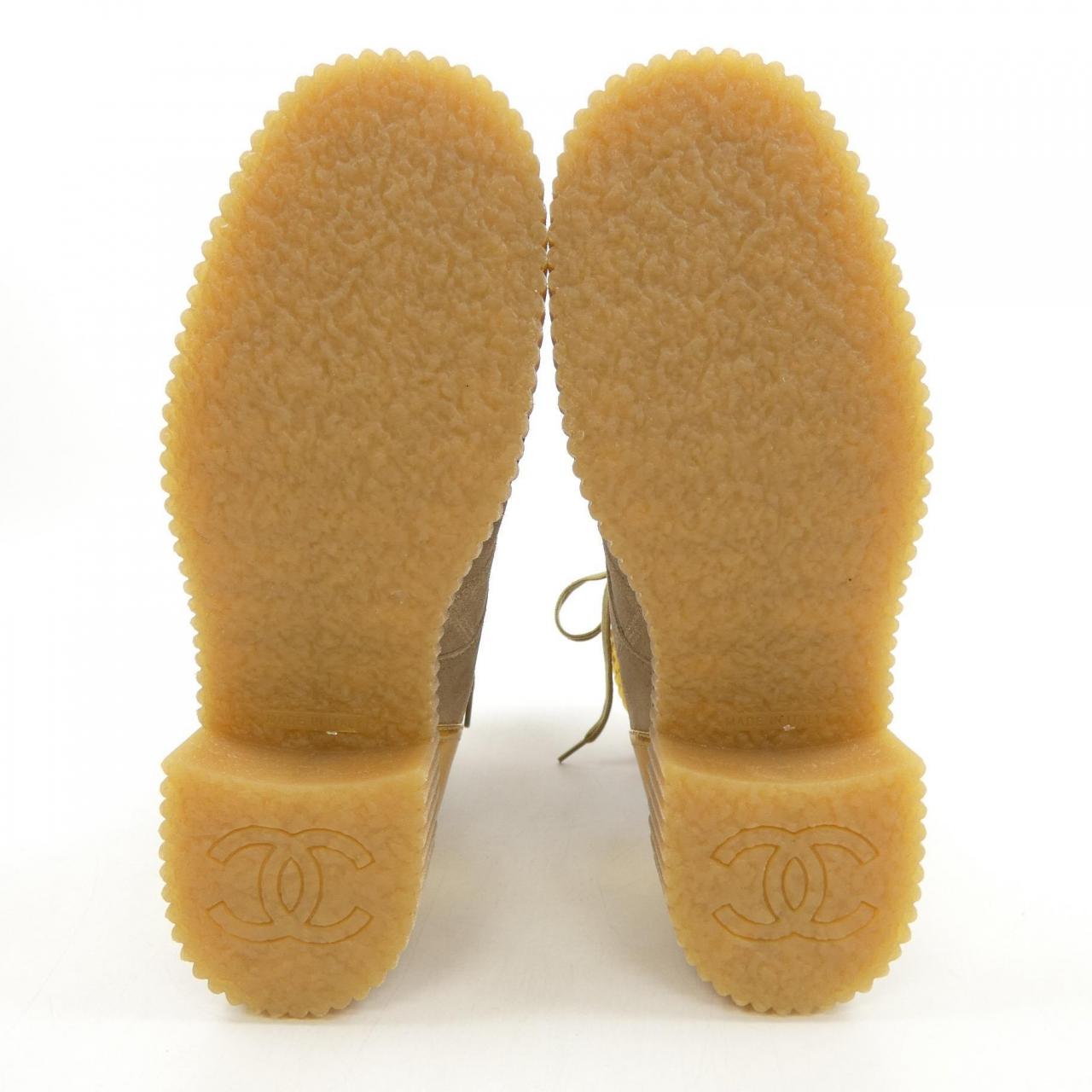 Chanel G36536Y54431 Suede Calfskin Velvet Boots