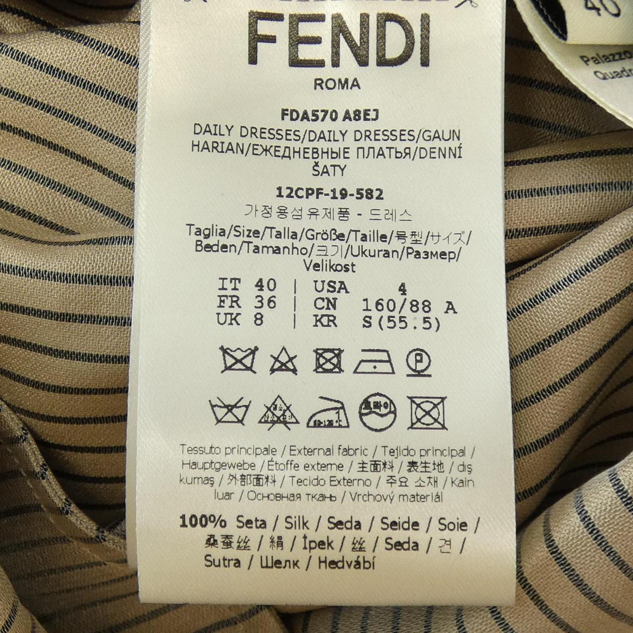 Fendi FDA570 A8EJ Silk Dress
