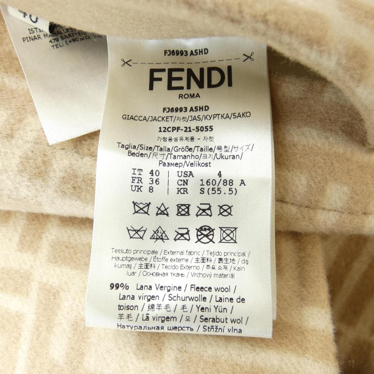 Fendi FF Motif Material Jacket