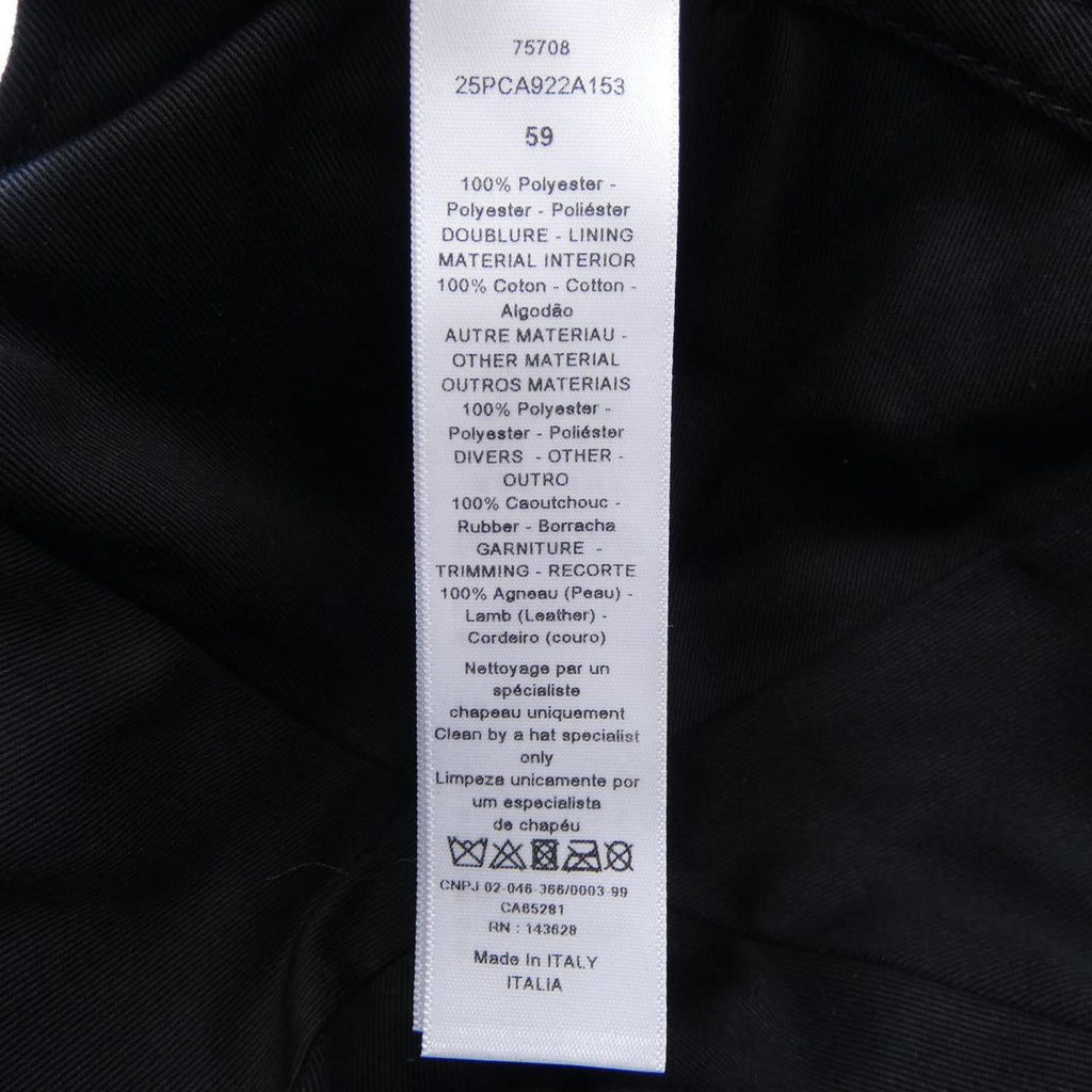 Christian Dior D-PLAYER Cannage Quilting Cotton Cap