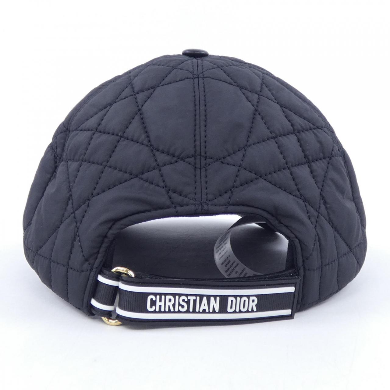 Christian Dior D-PLAYER Cannage Quilting Cotton Cap