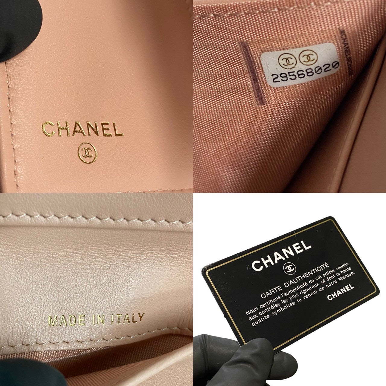 Chanel Boy Chanel Caviar Skin Wallet