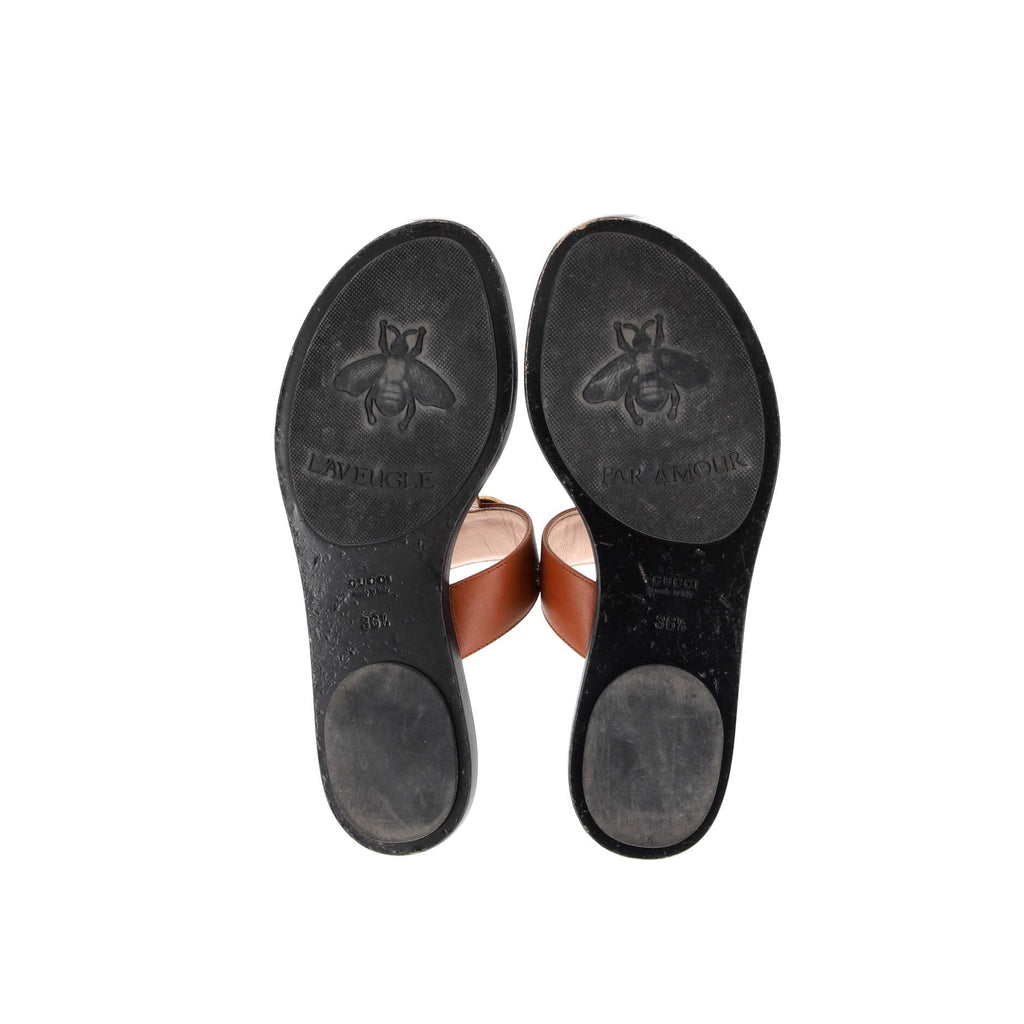 Women's GG Marmont Sandals Leather