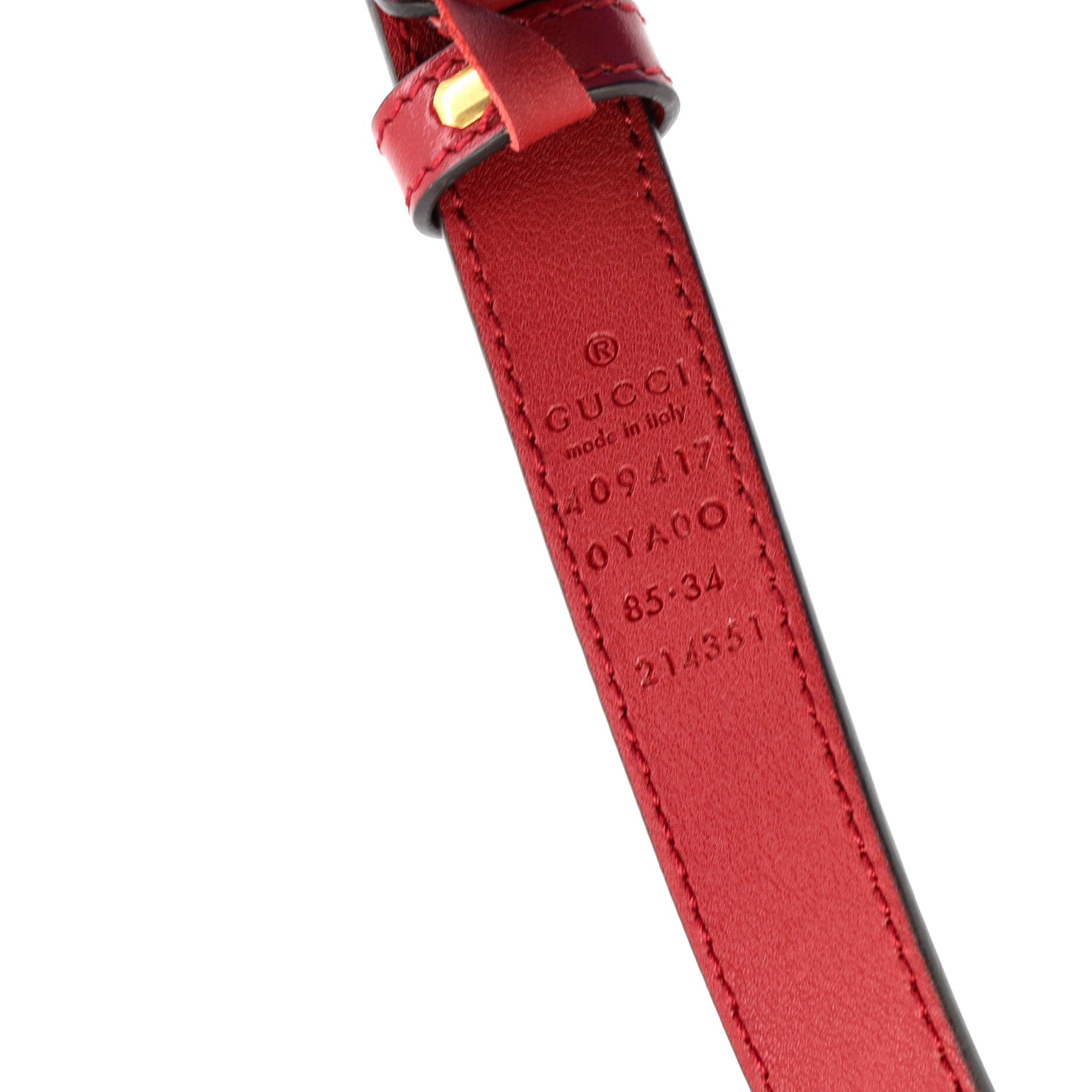 GG Marmont Belt Leather Thin 5