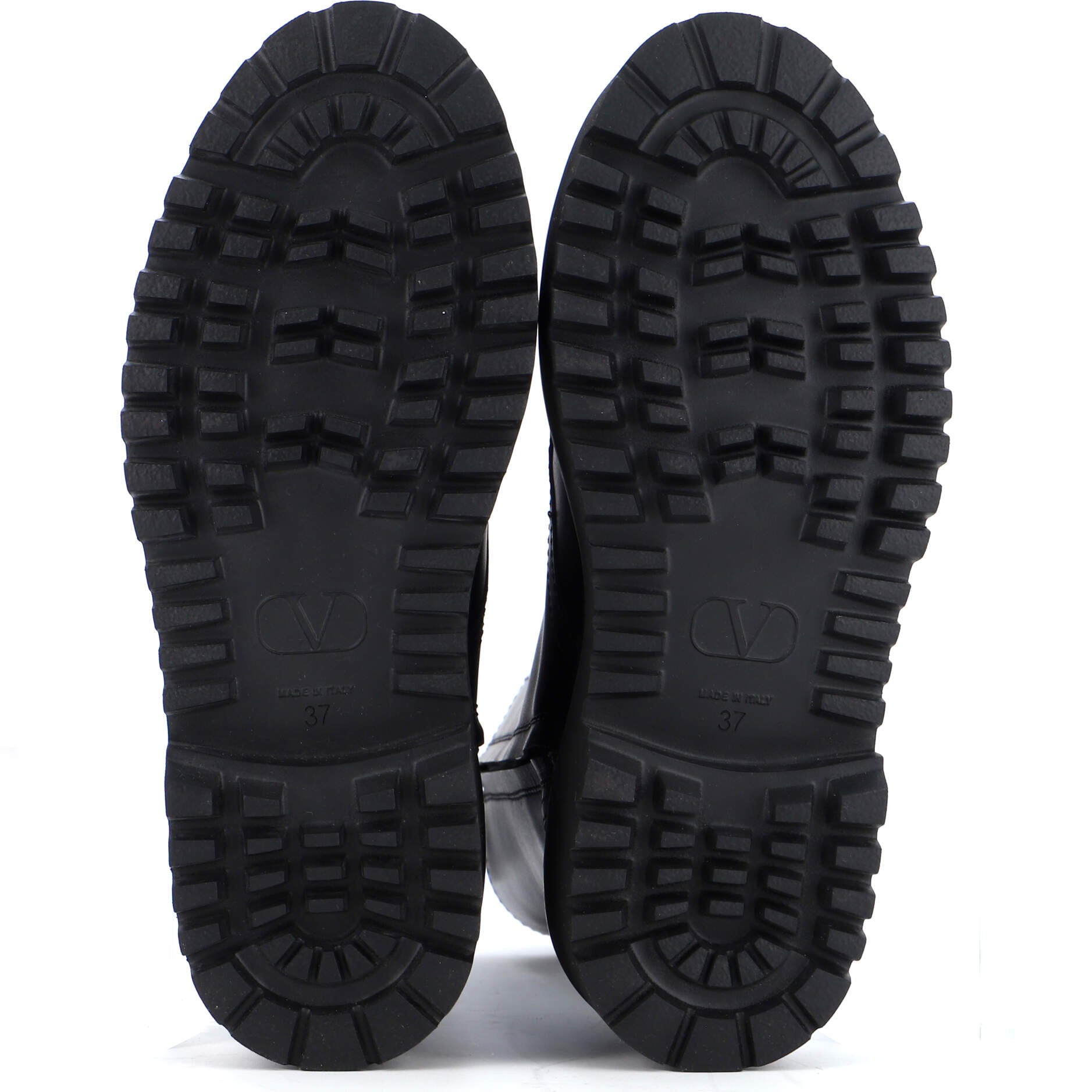 Women's Undercover Combat Boots Printed Leather
