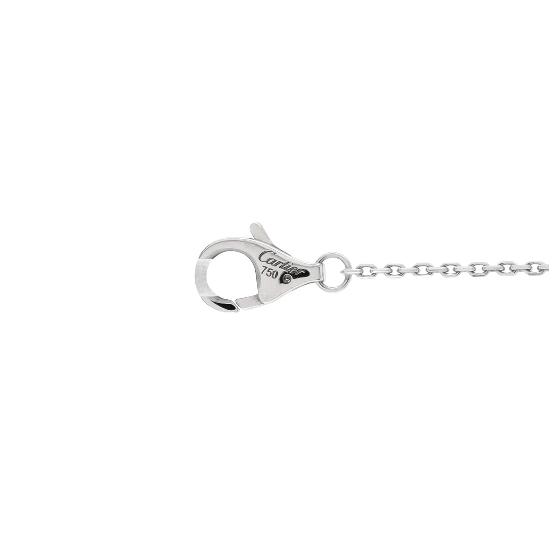 C de Cartier Necklace 18K White Gold and Diamond 0.28-0.35CT