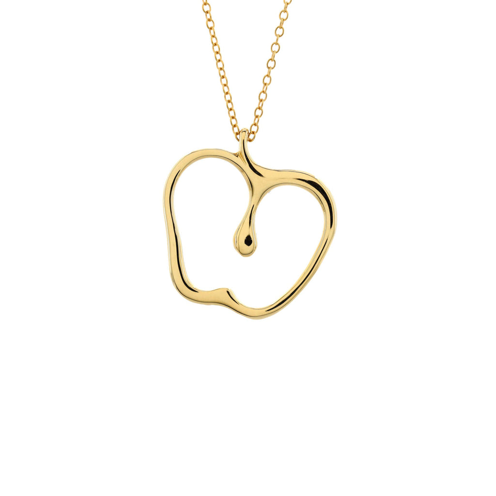 Elsa Peretti Apple Pendant Necklace 18K Yellow Gold Large