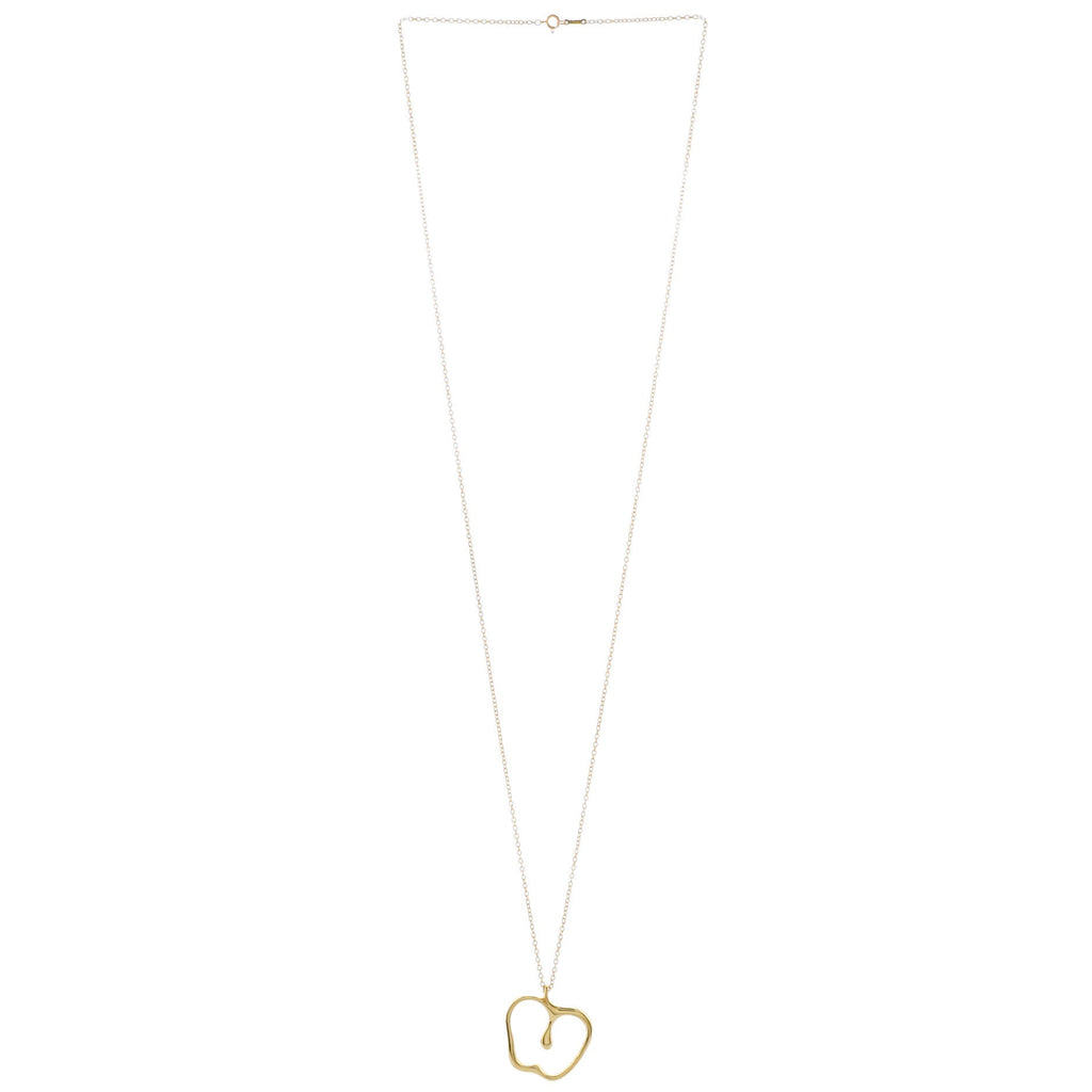 Elsa Peretti Apple Pendant Necklace 18K Yellow Gold Large