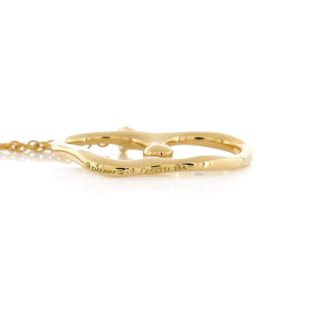 Elsa Peretti Apple Pendant Necklace 18K Yellow Gold Large