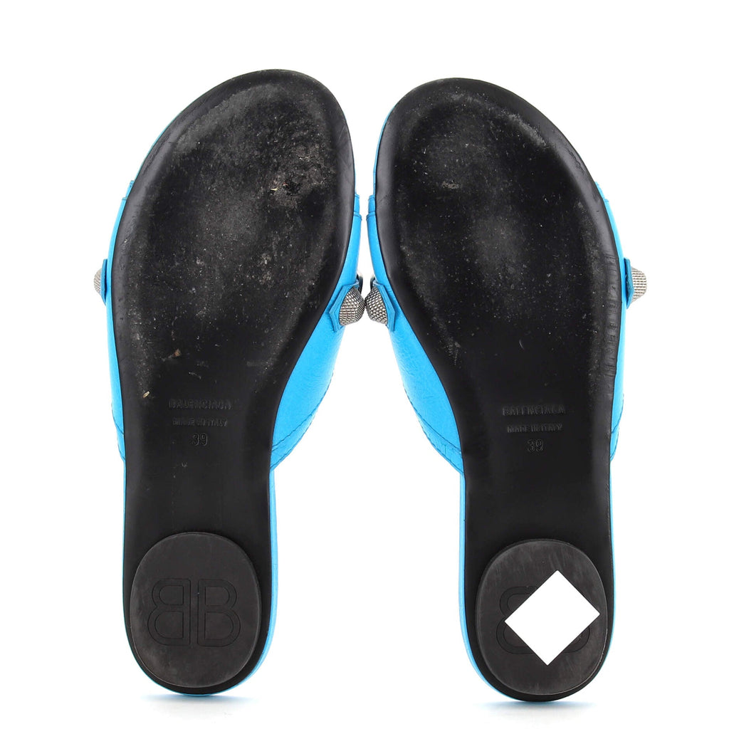 Women's Cagole Flat Sandals Leather