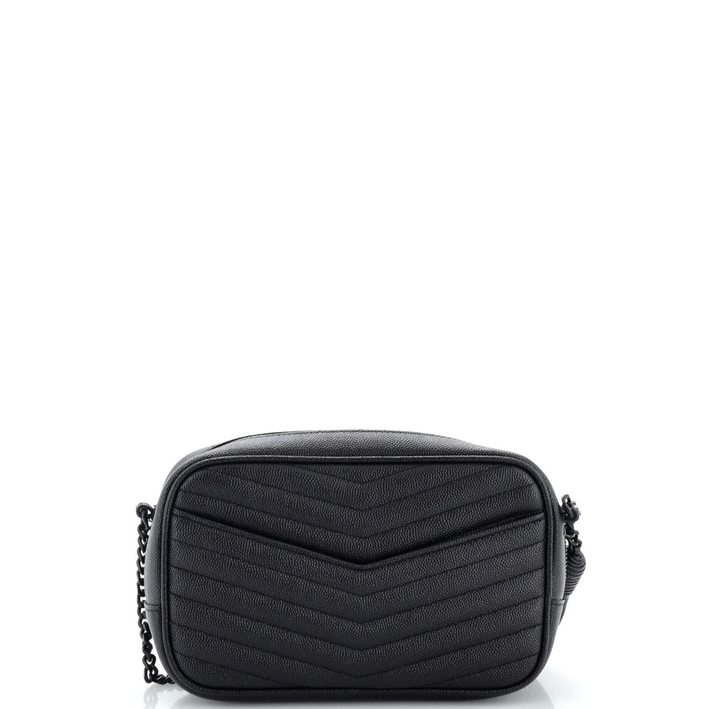 Lou Camera Bag Matelasse Chevron Leather Mini