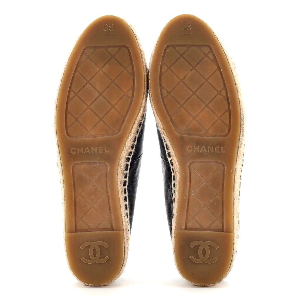 Women's CC Cap Toe Espadrilles Leather