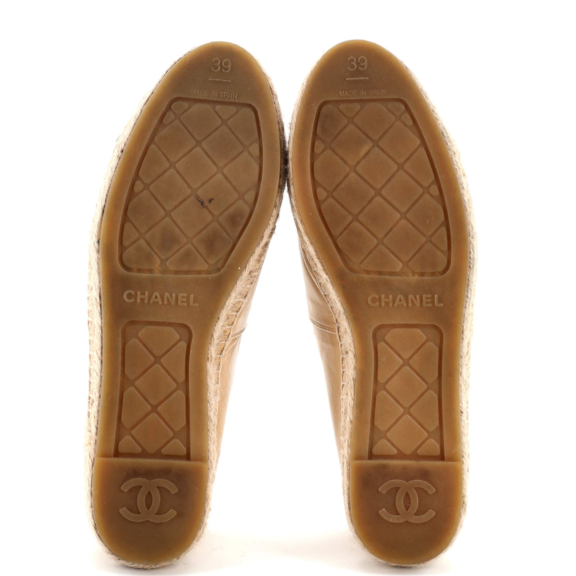 Women's CC Cap Toe Espadrilles Leather