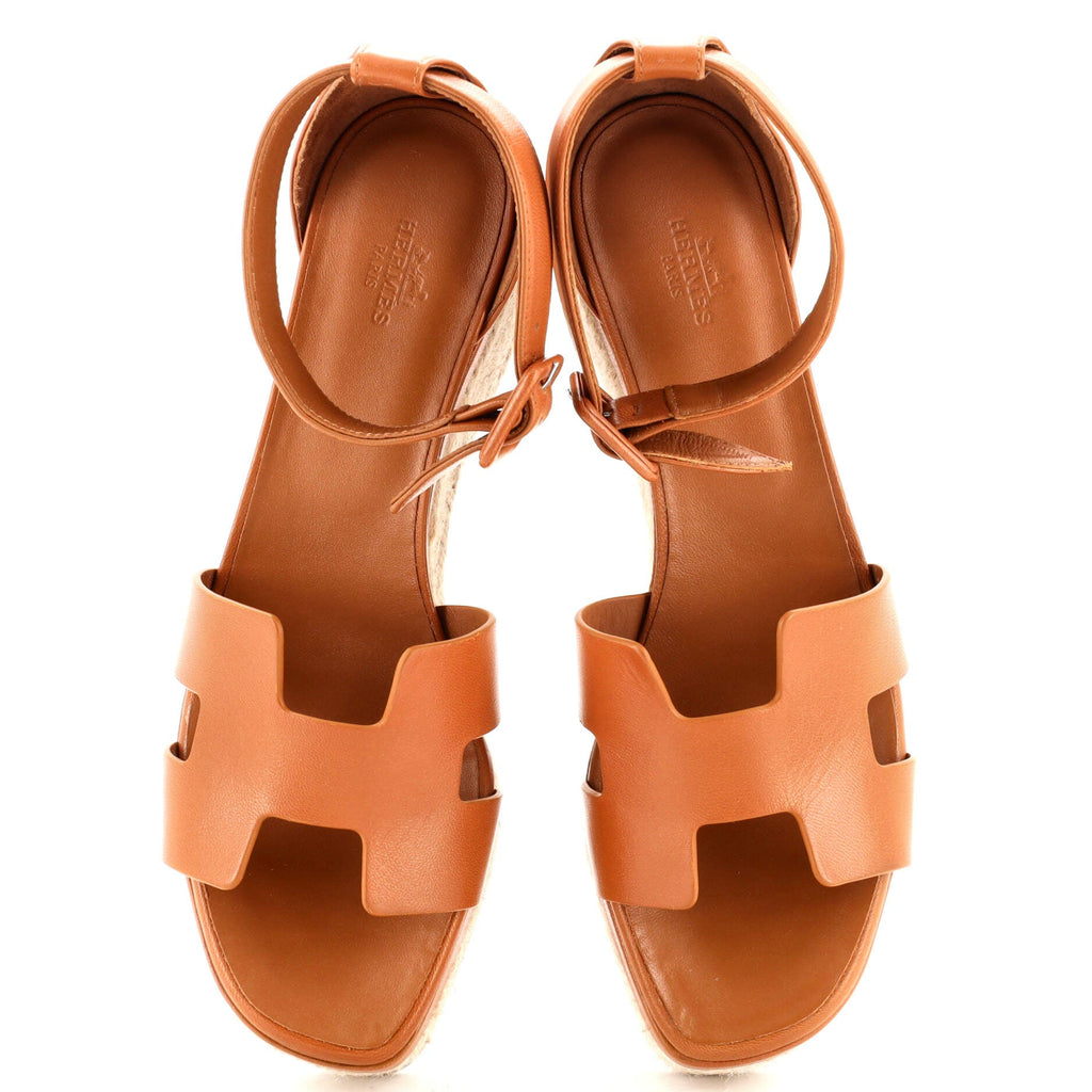 Women's Elda Wedge Espadrilles Leather