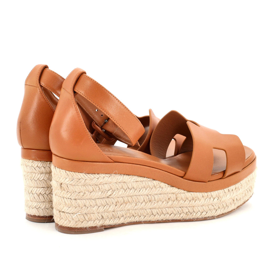 Women's Elda Wedge Espadrilles Leather