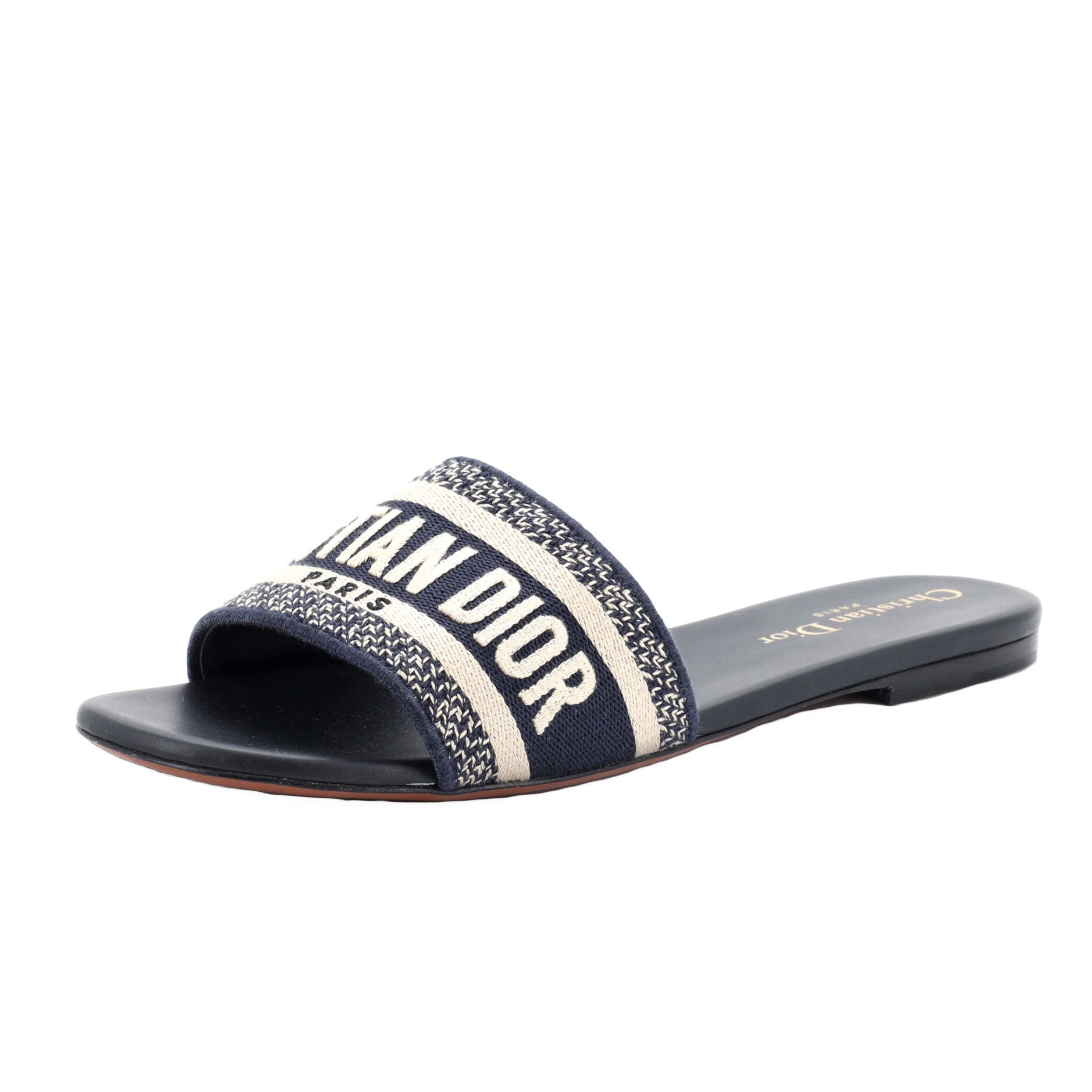 Women's Dway Flat Sandals Embroidered Canvas
