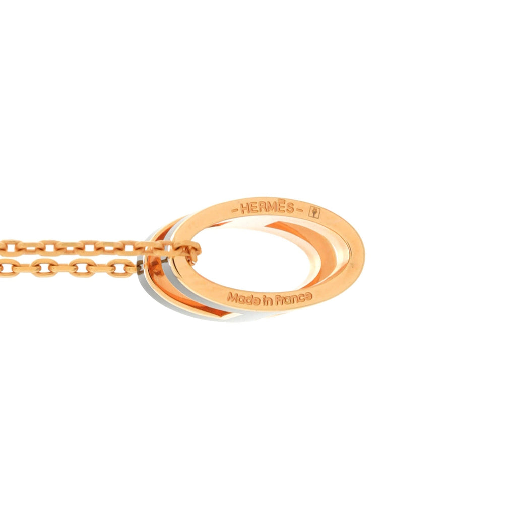Pop H Pendant Chain Necklace Metal and Enamel Mini