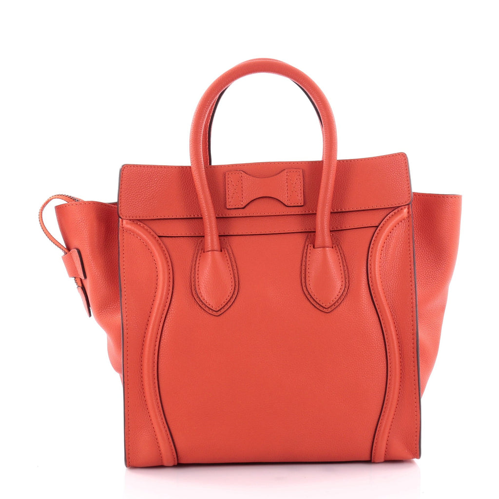 Luggage Handbag Grainy Leather Mini