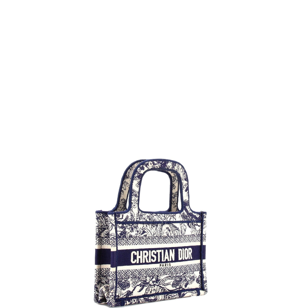 Book Tote Embroidered Canvas Mini