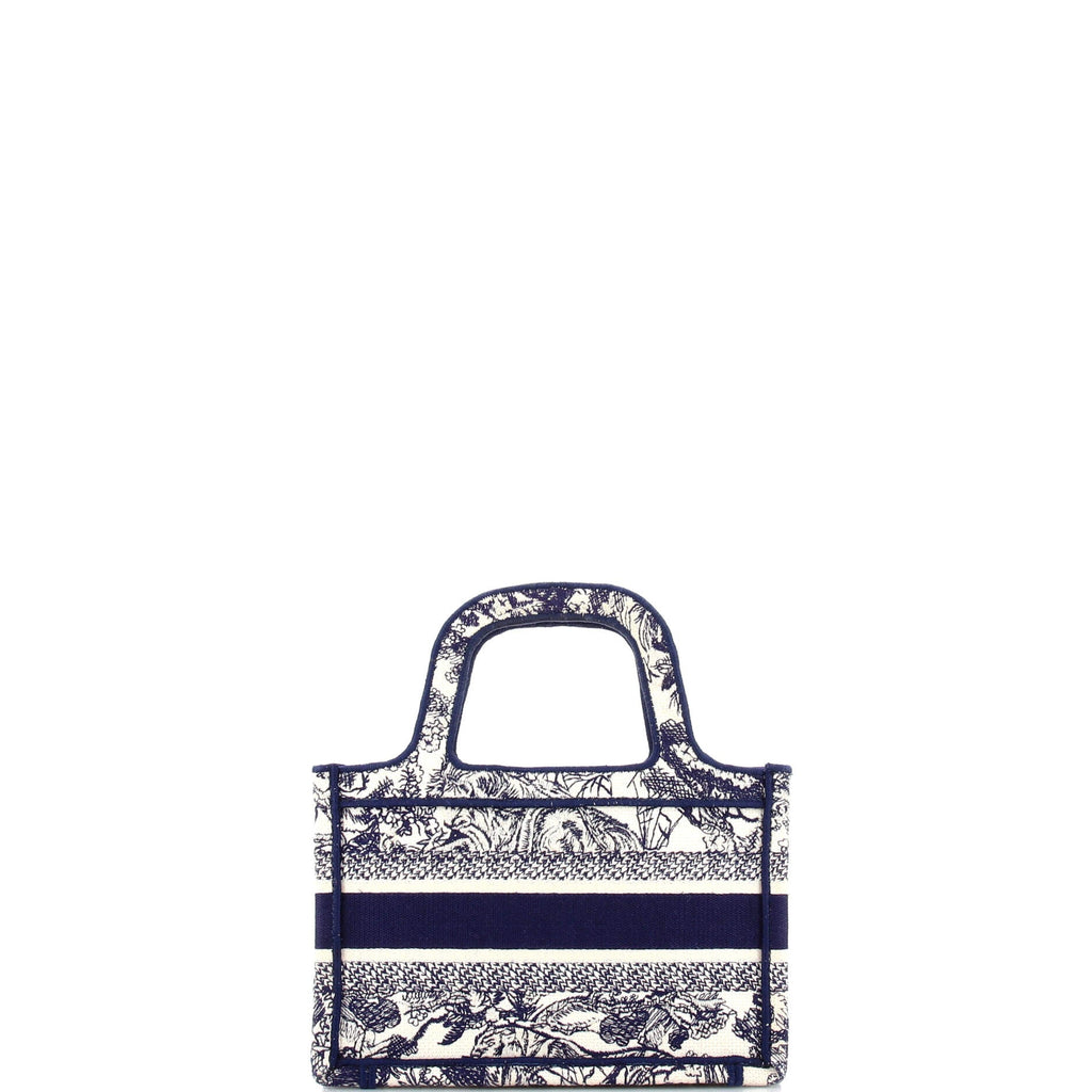 Book Tote Embroidered Canvas Mini