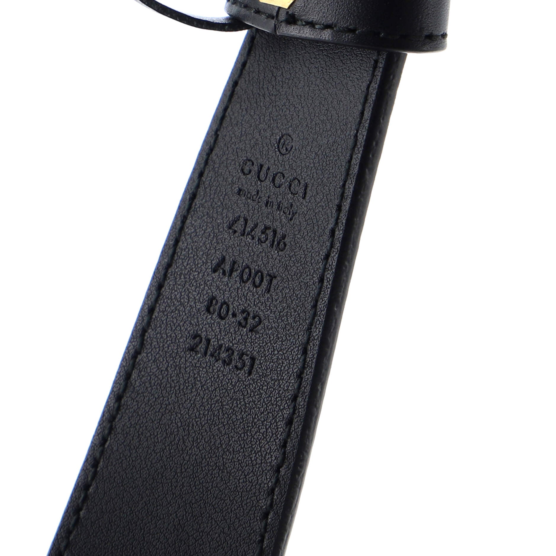 GG Marmont Belt Leather Medium 80