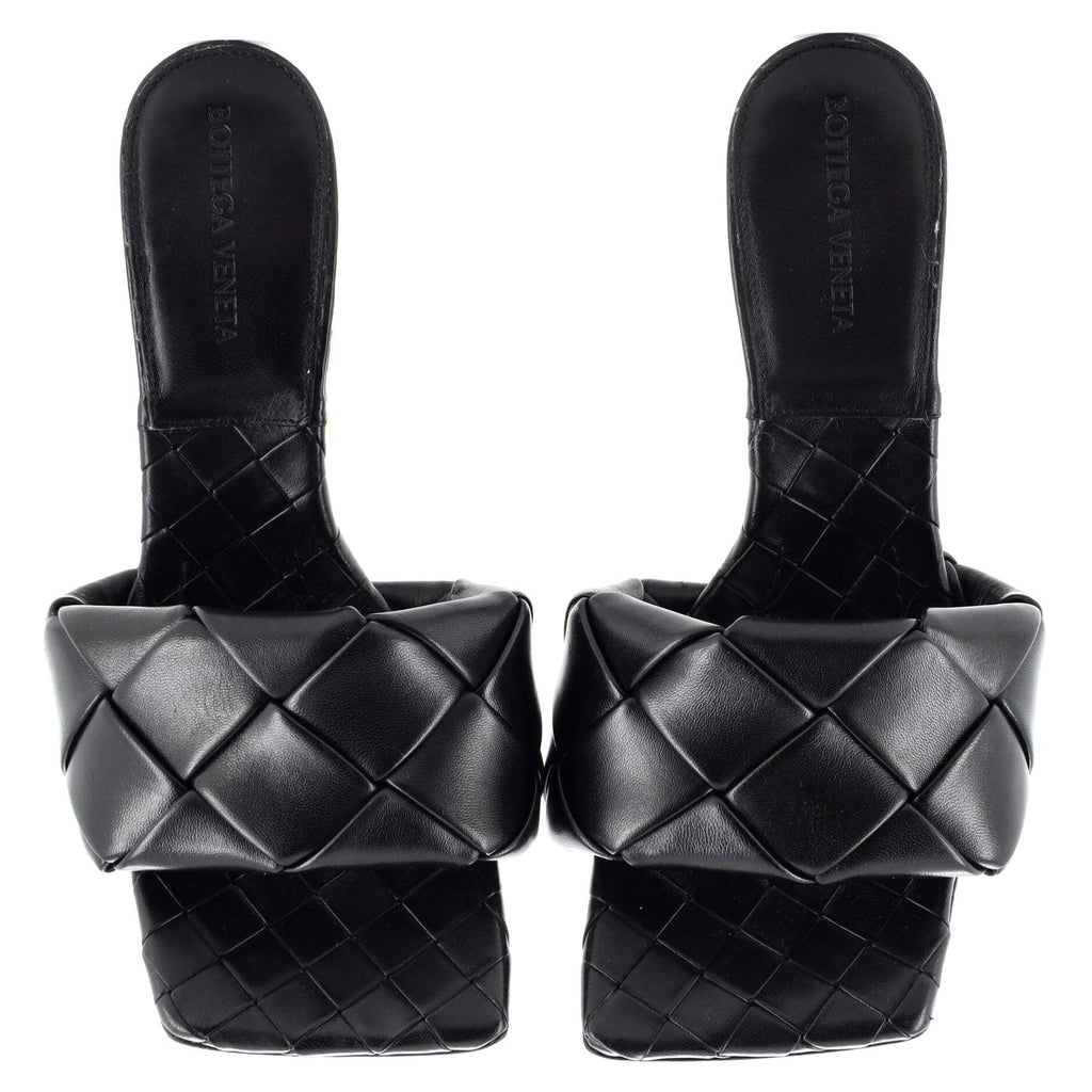 Women's Lido Heeled Sandals Maxi Intrecciato Leather