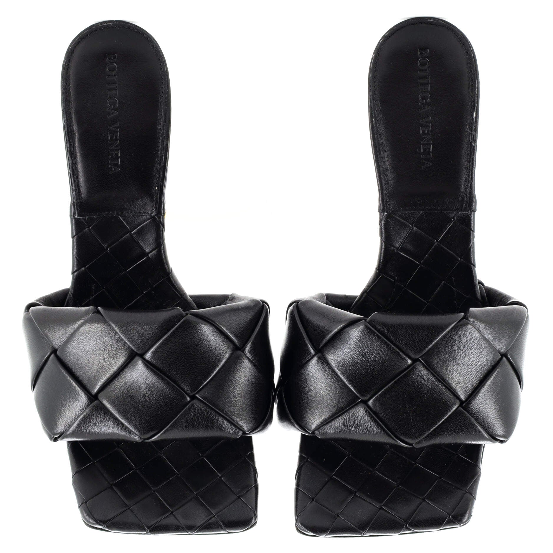 Women's Lido Heeled Sandals Maxi Intrecciato Leather
