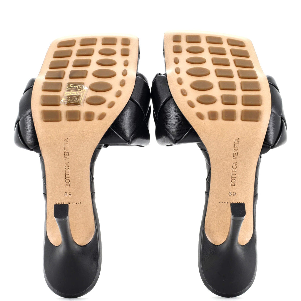 Women's Lido Heeled Sandals Maxi Intrecciato Leather