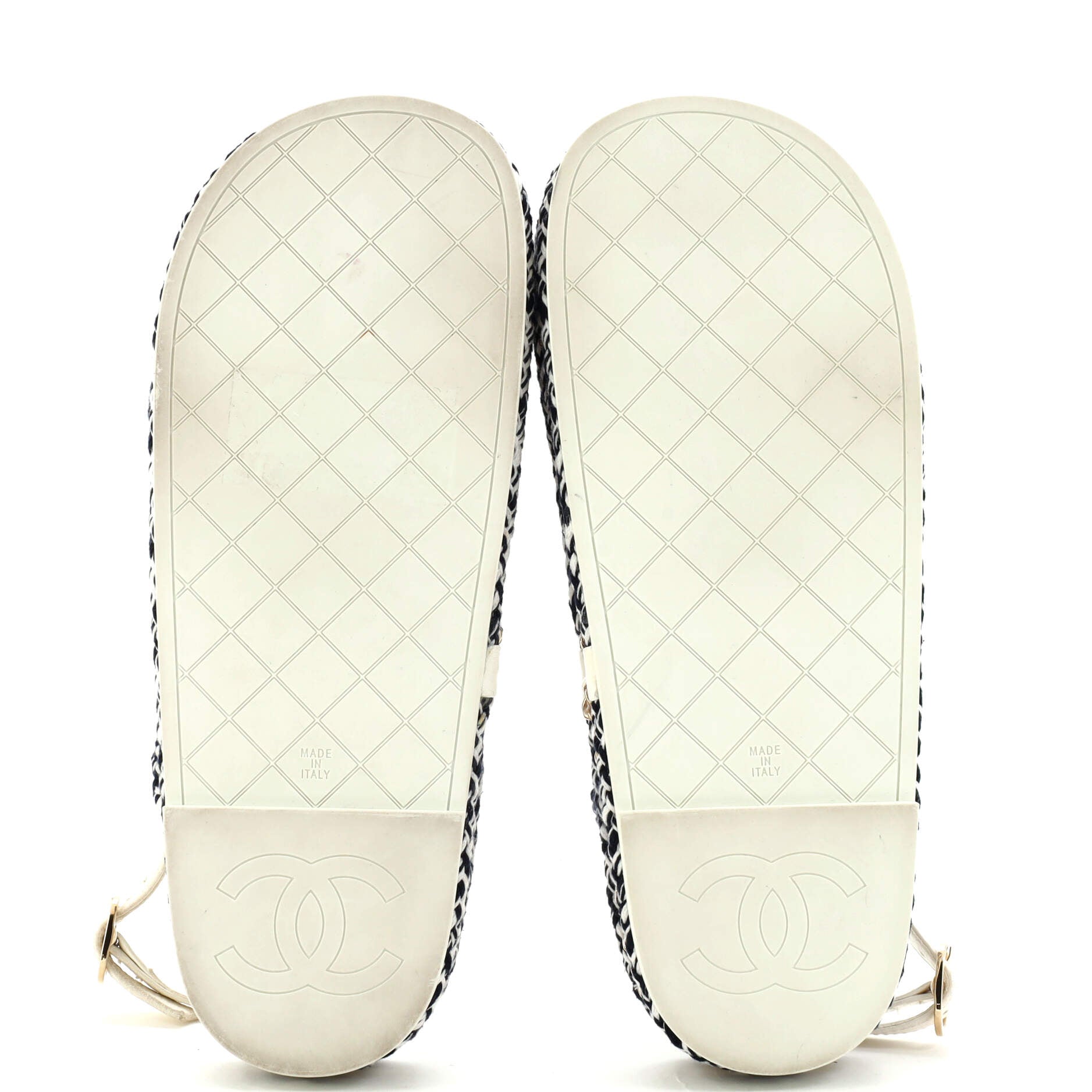Women's CC Chain Sandals Braided Cord
