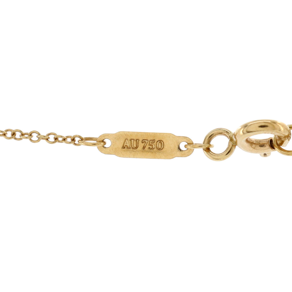 T Smile Pendant Necklace 18K Yellow Gold Large