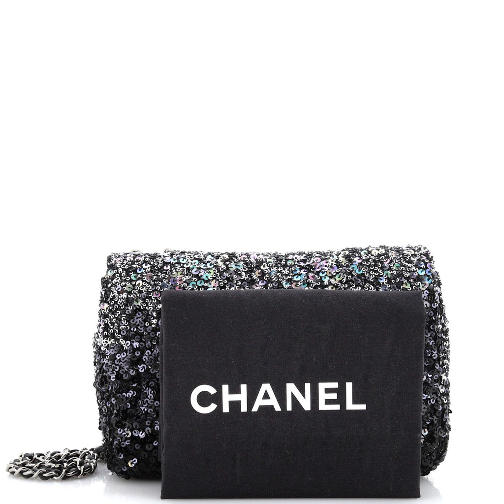 Flap Bag Sequins Mini