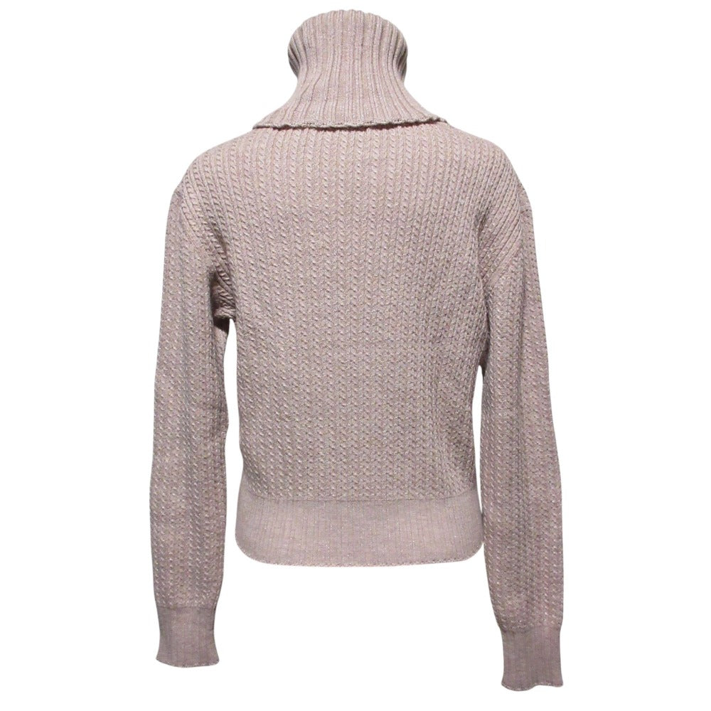 Chanel Wood Coco Mark Knit Sweater