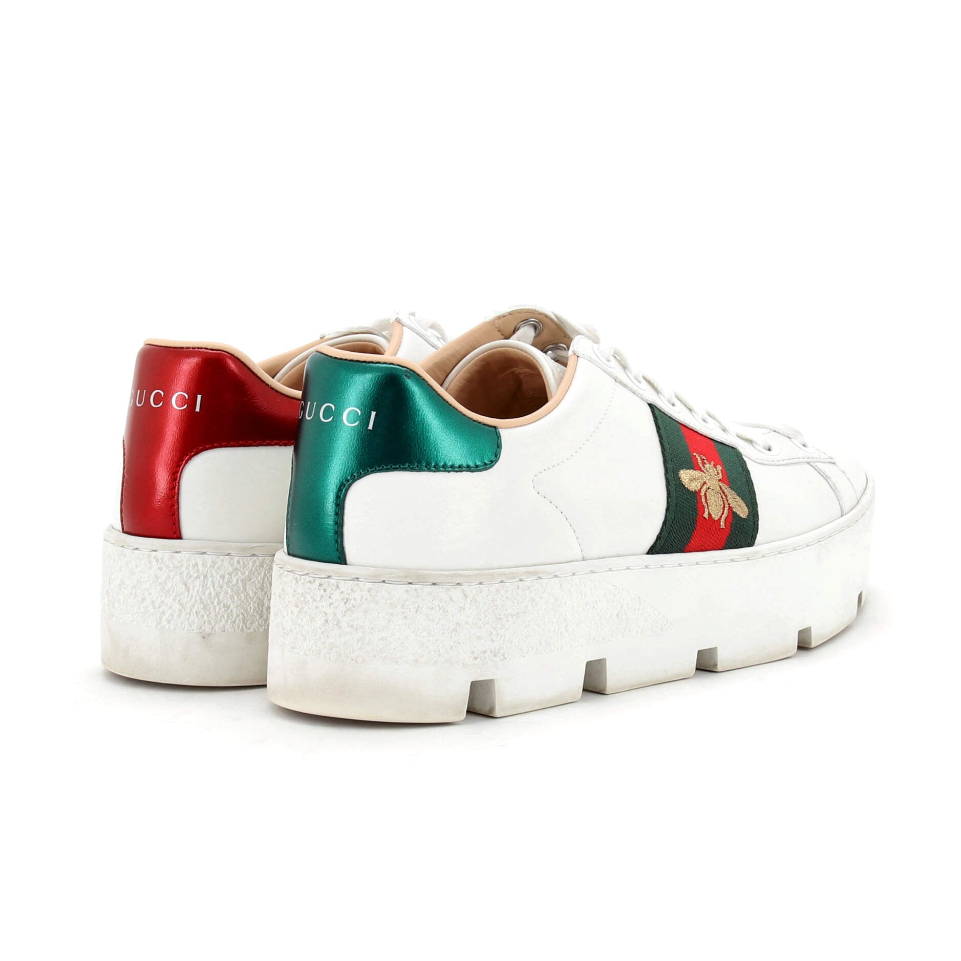 Women's Ace Web Platform Sneakers Leather