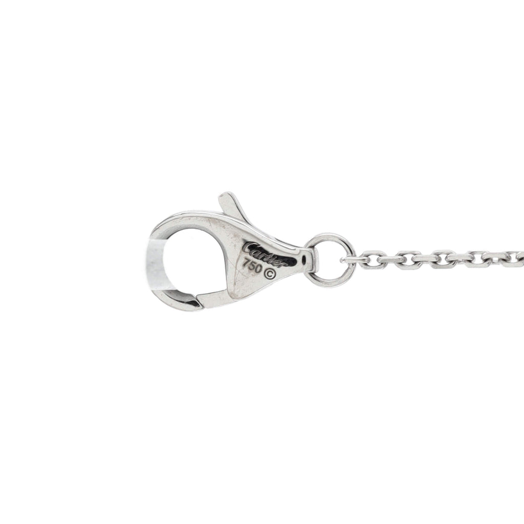 Cross Pendant Necklace 18K White Gold with Diamonds
