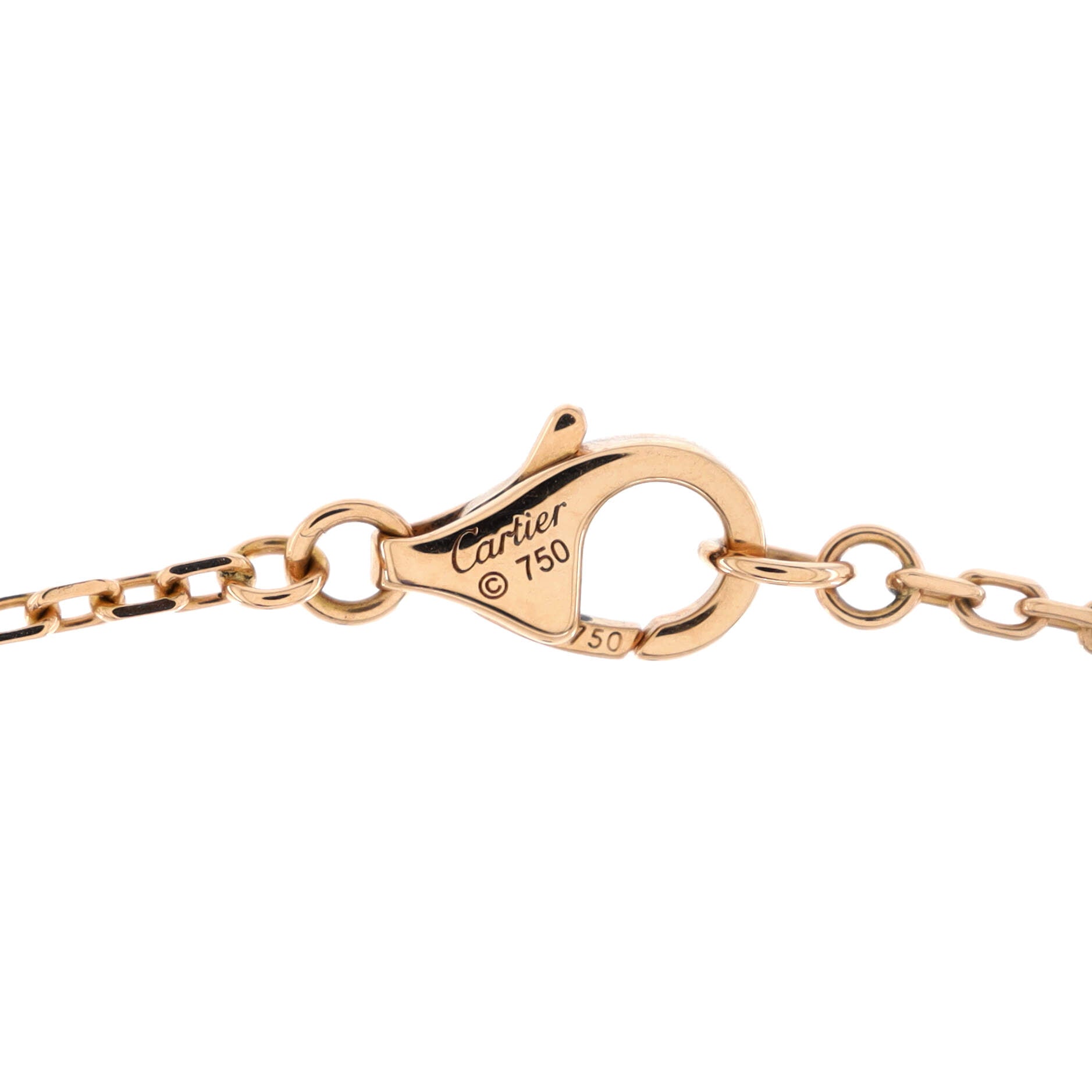 C Heart de Cartier Pendant Necklace 18K Rose Gold with Diamond XS