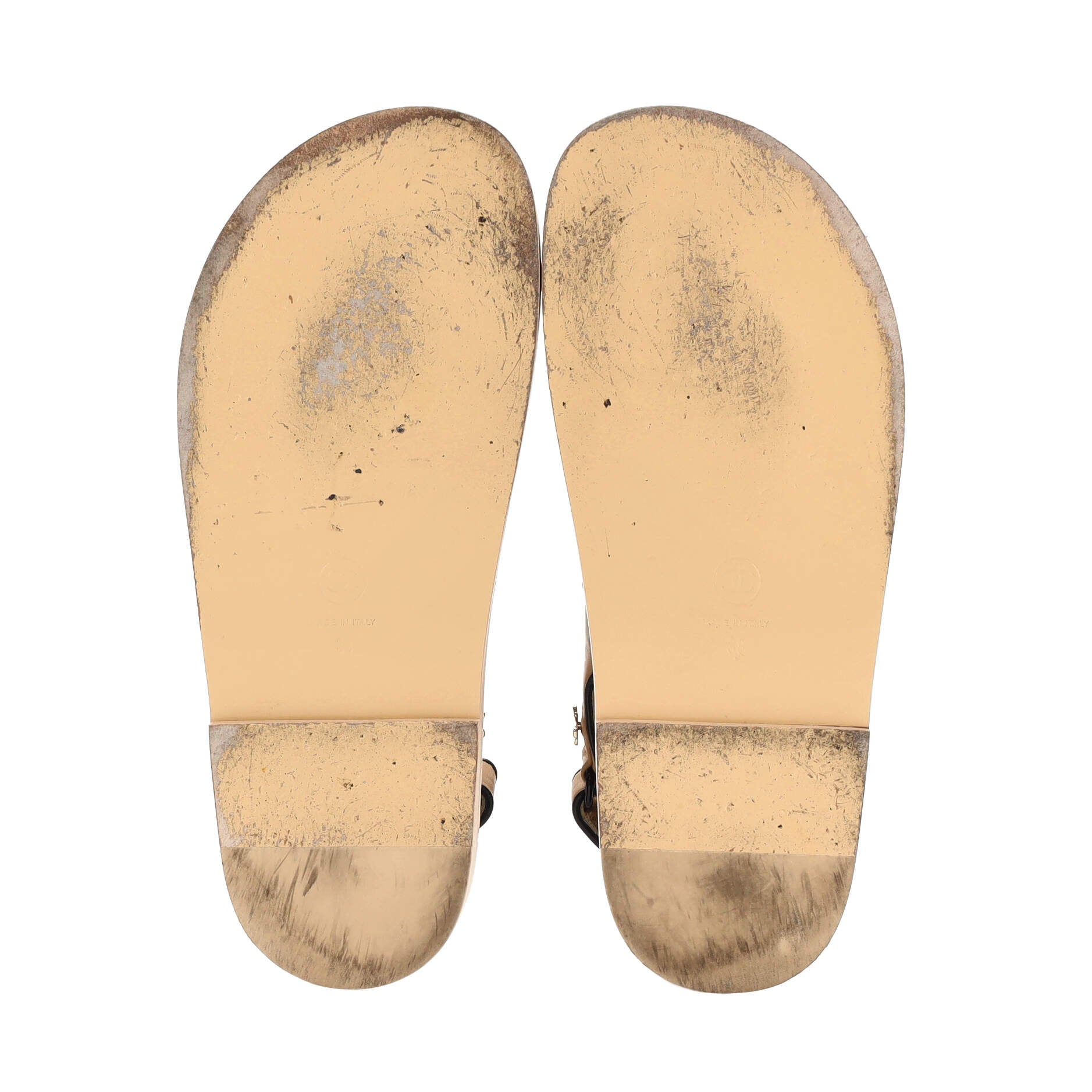 Women's Buttons Velcro Dad Sandals Leather