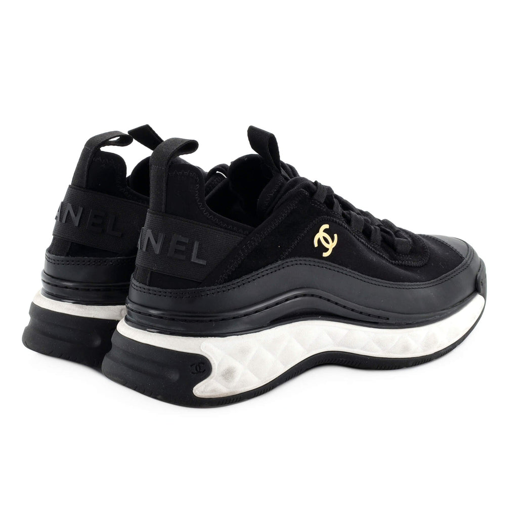 Women's CC Cap Toe Logo Sneakers Suede and Mixed Fibers