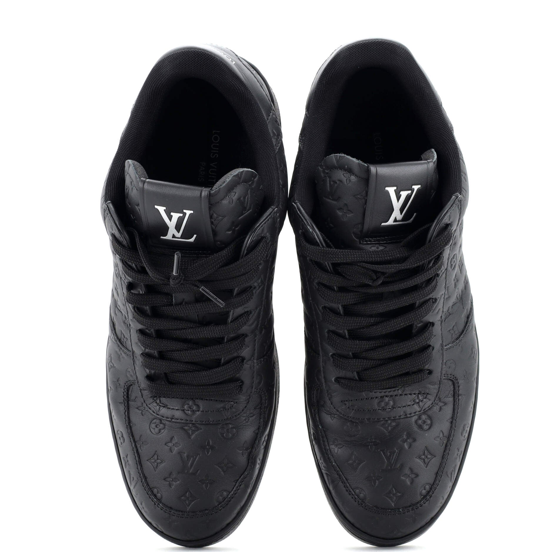 Men's Rivoli Low-Top Sneakers Mini Monogram Embossed Leather