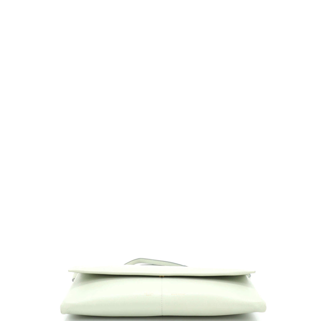 Folded Strap Clutch Leather
