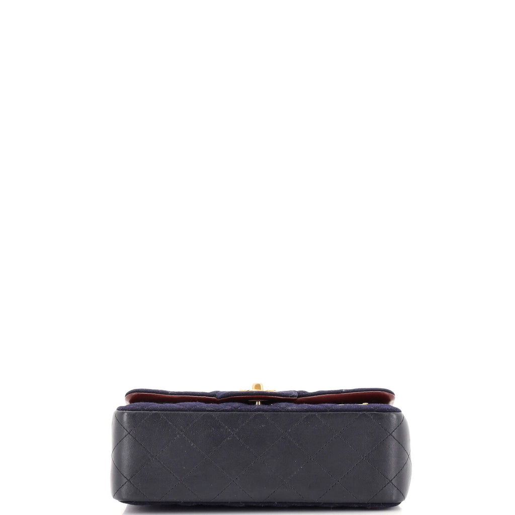 Paris-Hamburg Charms Classic Single Flap Bag Quilted Wool and Lambskin Mini