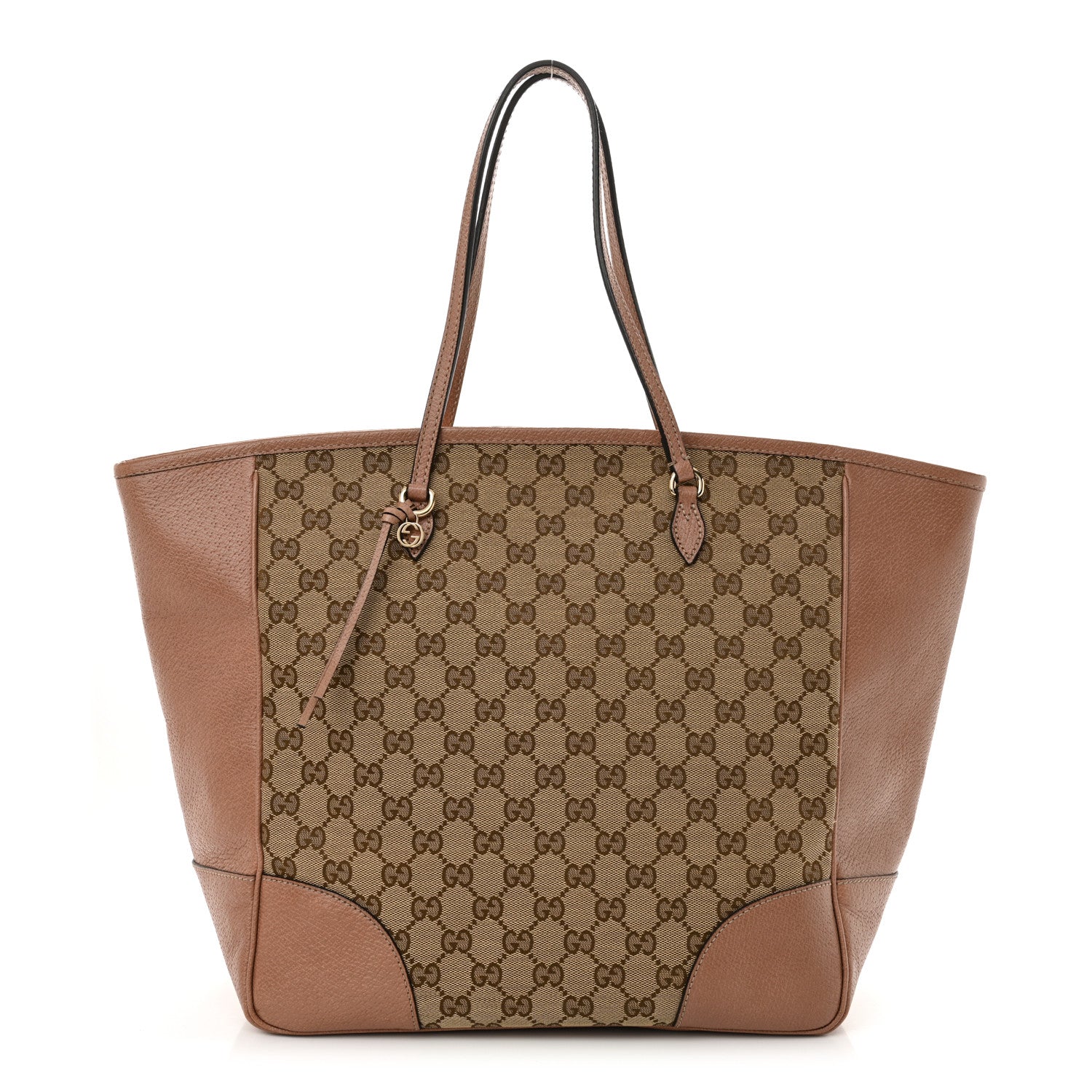 Monogram Medium Bree Zippered Tote Beige Dark Cipria