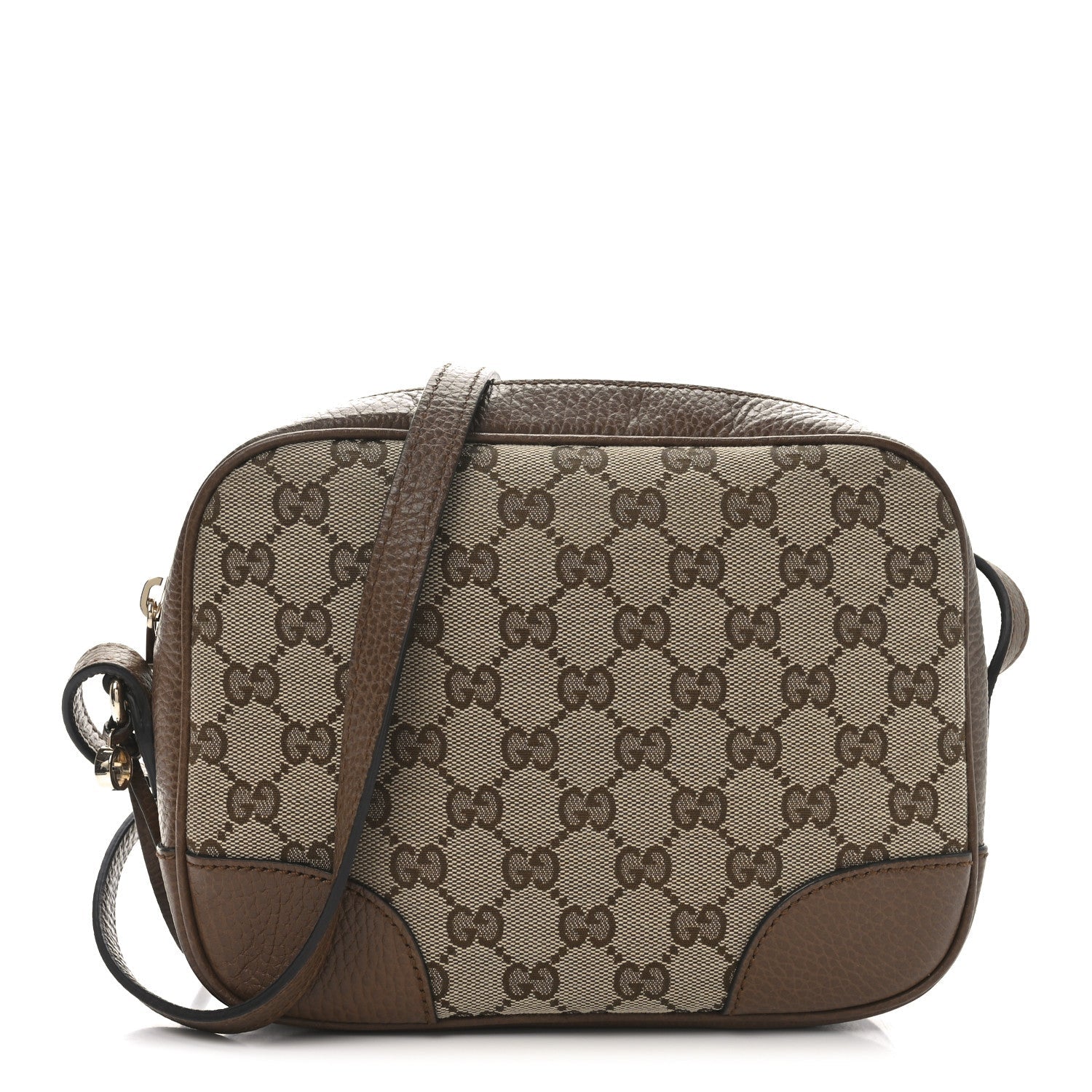 Monogram Mini Bree Messenger Bag Beige Tabacco