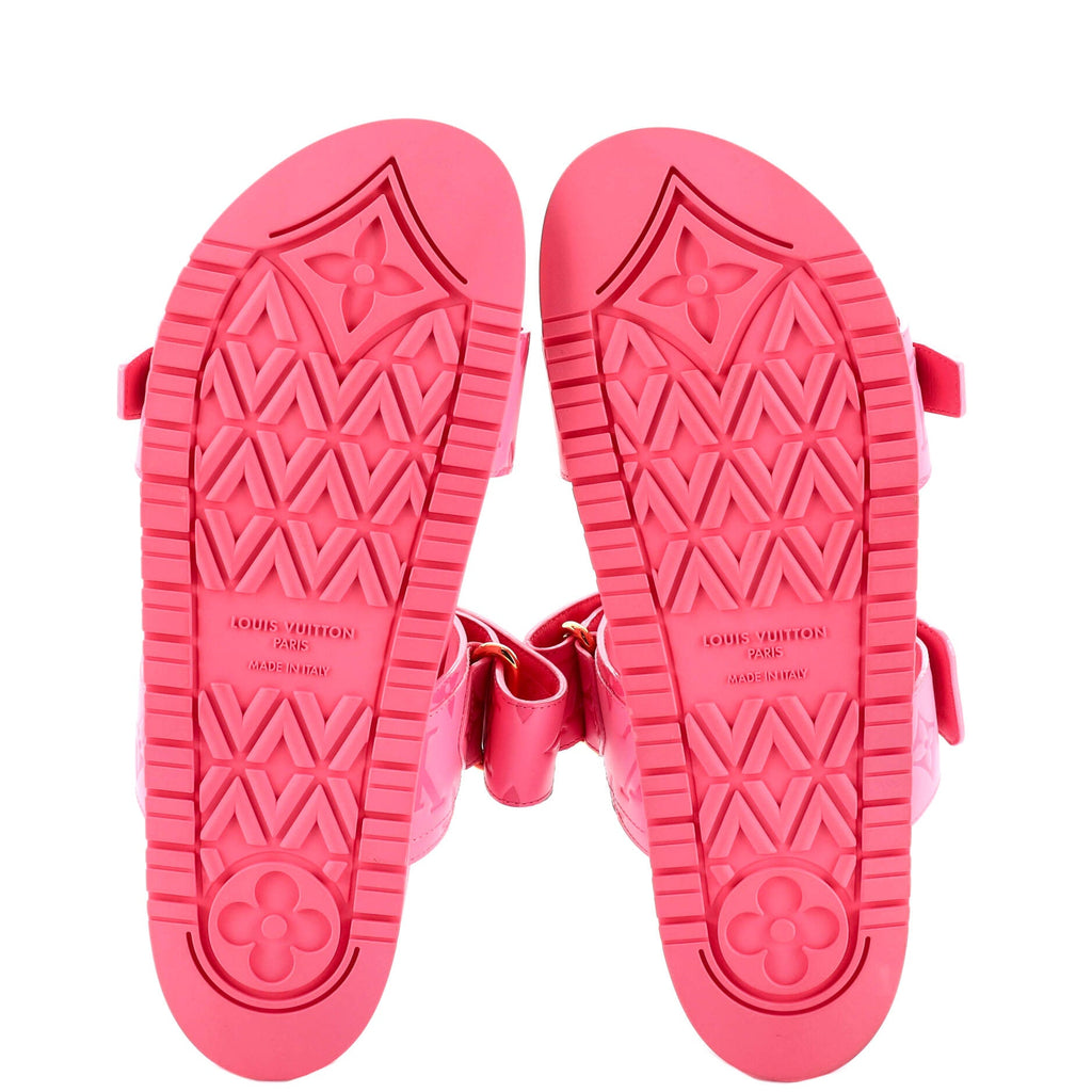 Women's Bom Dia Flat Mules Monogram Embossed Leather