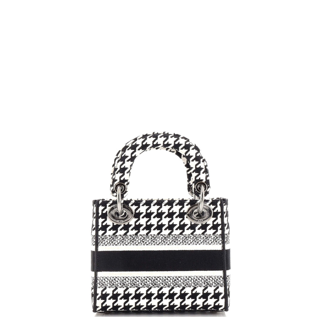 Lady D-Lite Bag Houndstooth Canvas Mini
