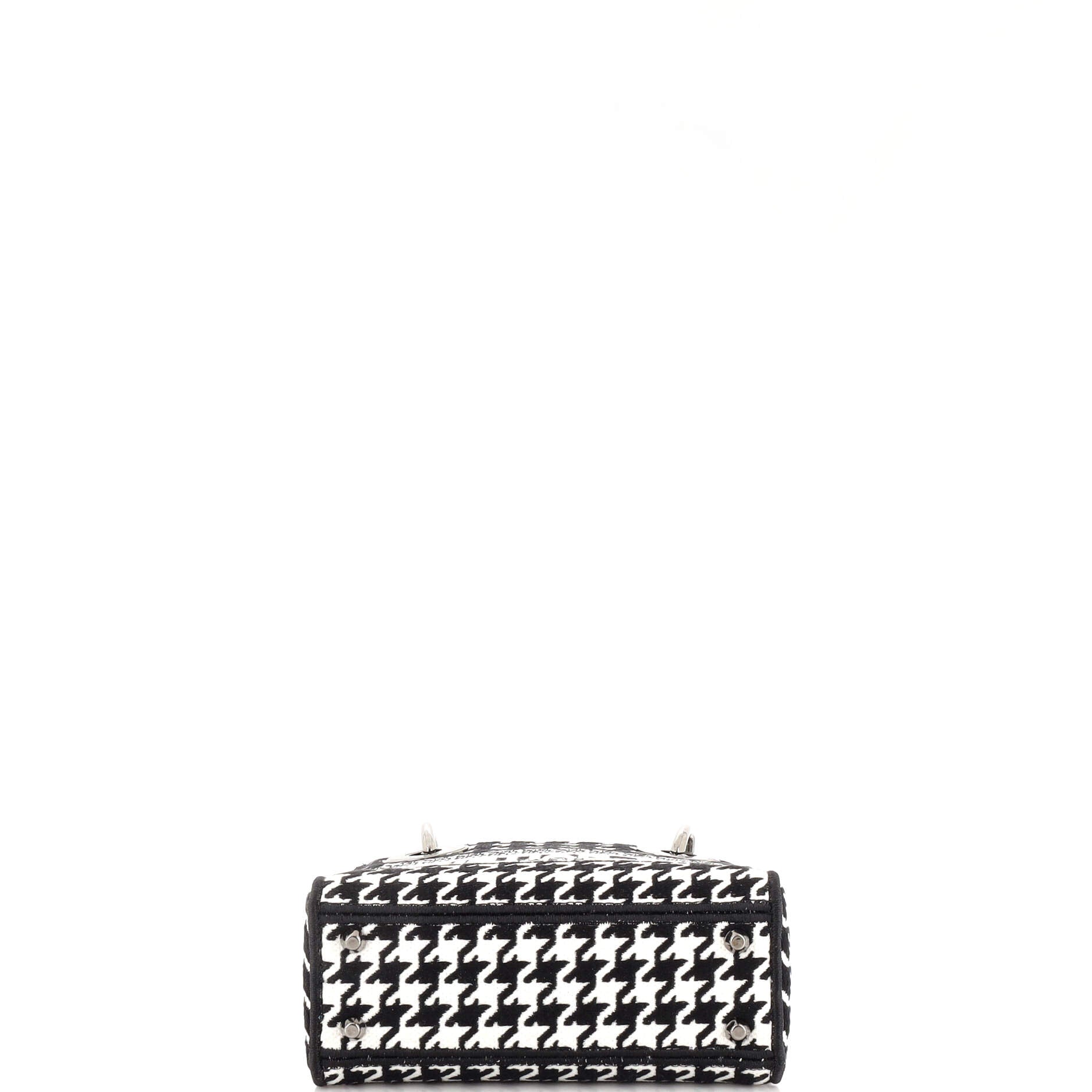 Lady D-Lite Bag Houndstooth Canvas Mini