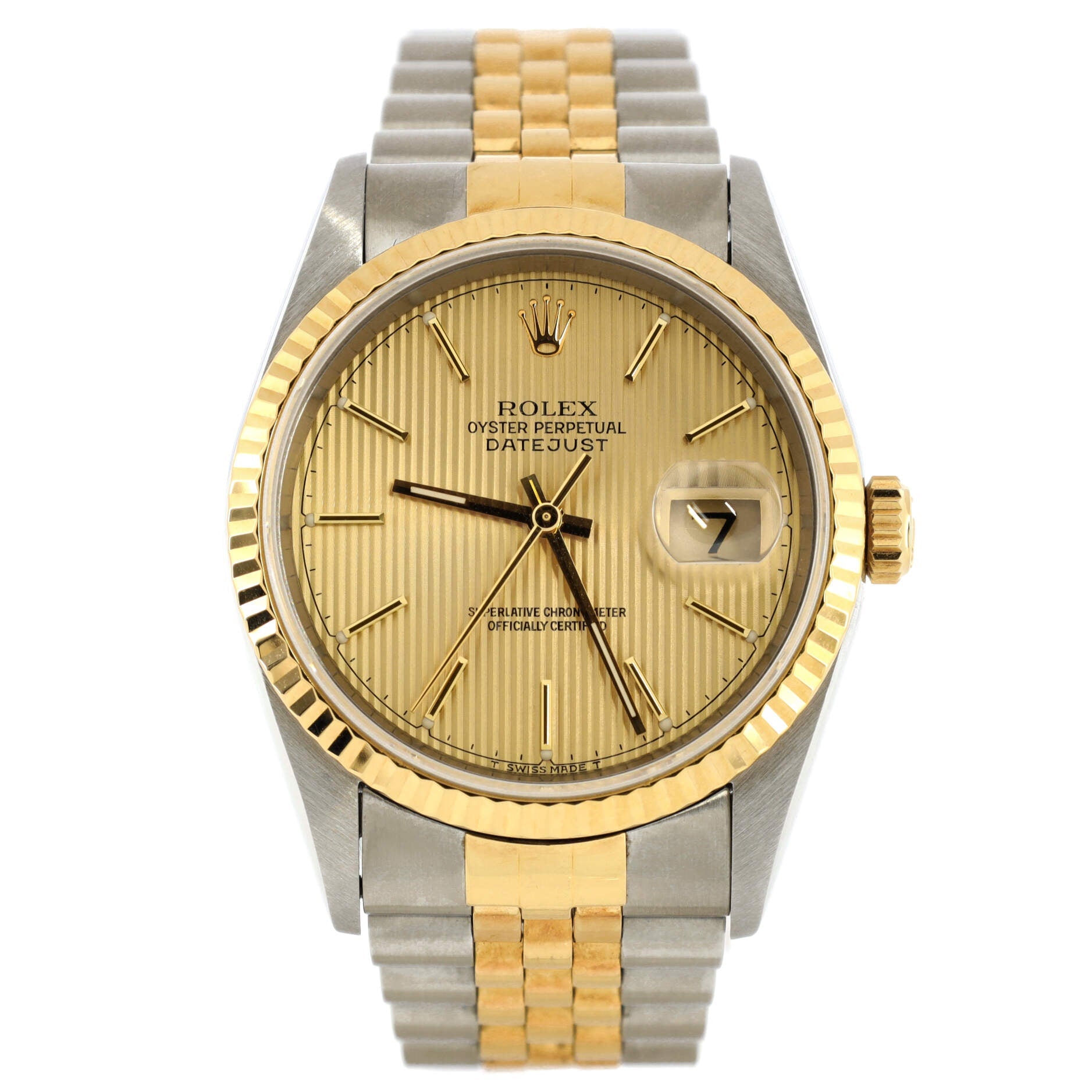 Oyster Perpetual Datejust Automatic Watch Stainless Steel and Yellow Gold 36