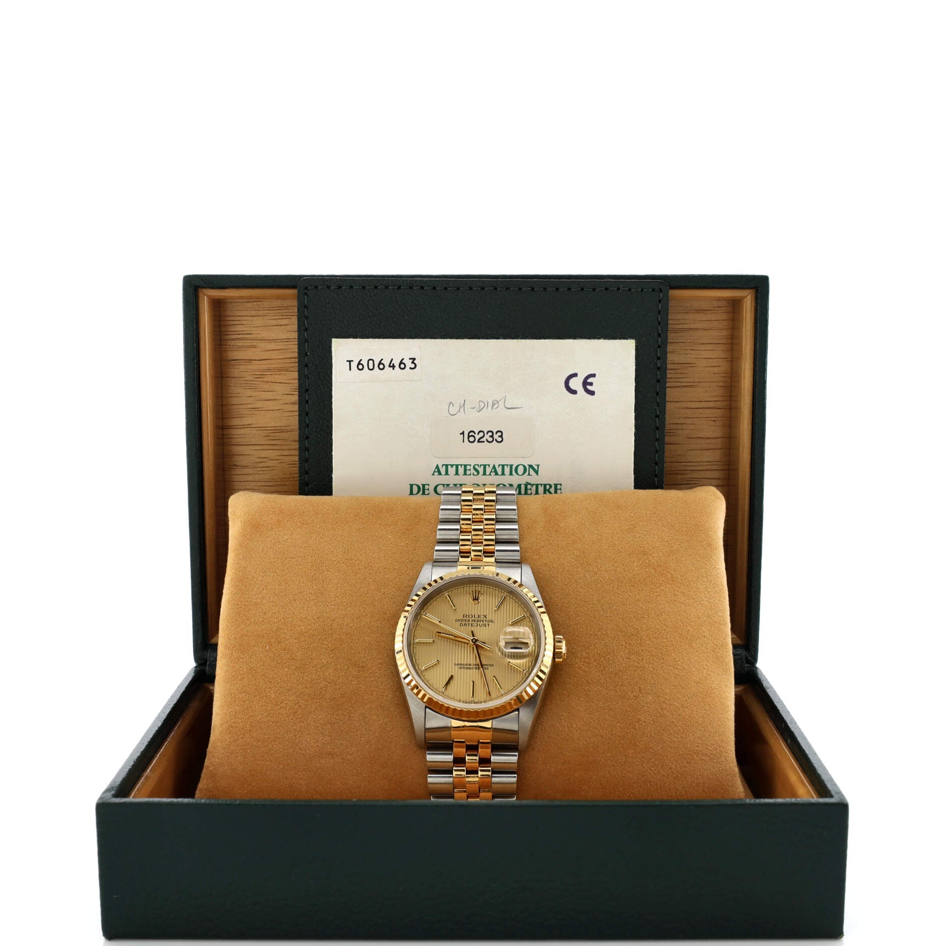Oyster Perpetual Datejust Automatic Watch Stainless Steel and Yellow Gold 36