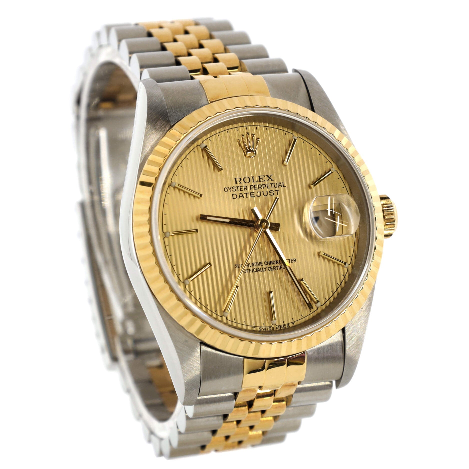 Oyster Perpetual Datejust Automatic Watch Stainless Steel and Yellow Gold 36